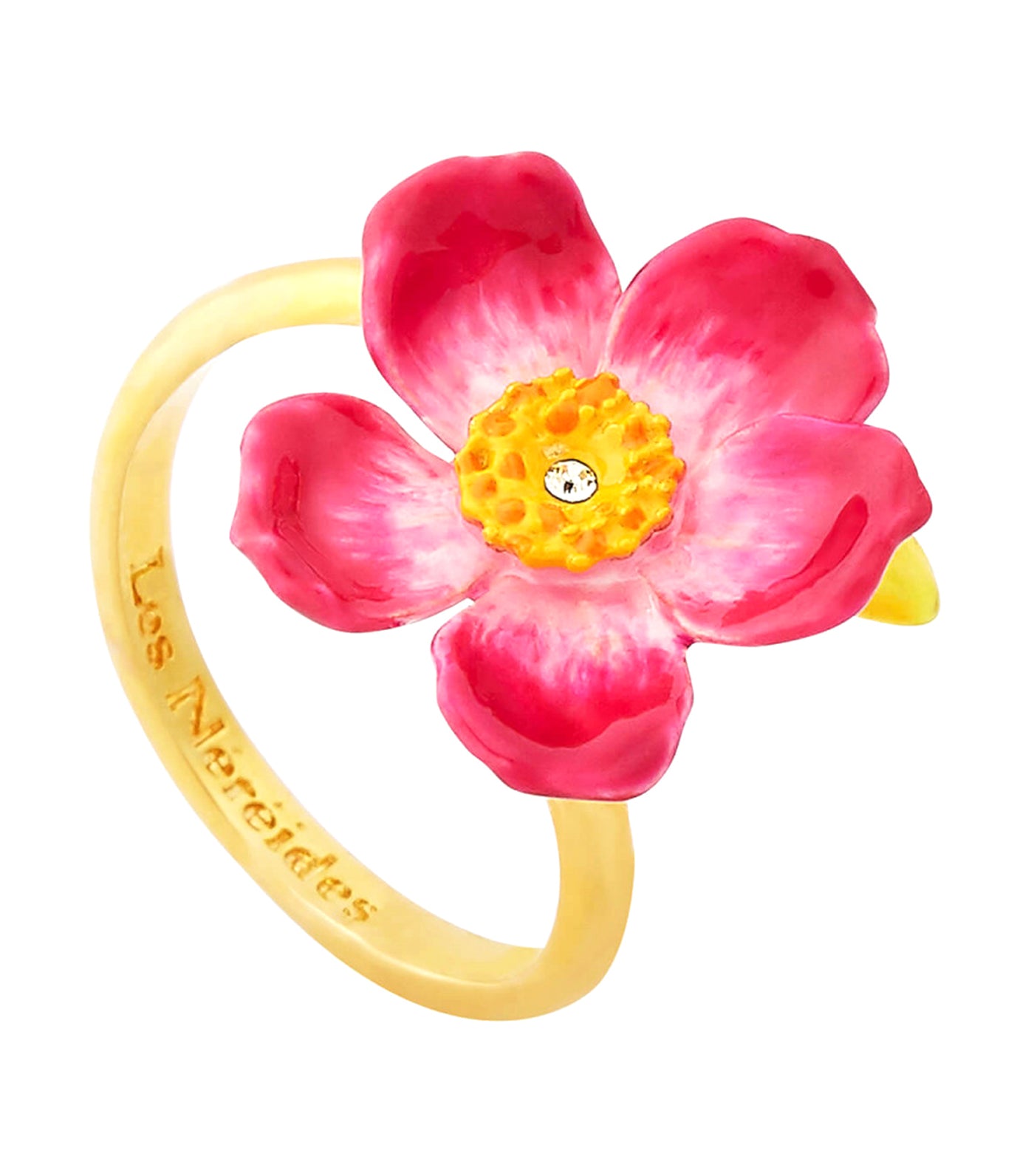 お値下げ○Les Néréides とっておきのピンク花モチーフリング