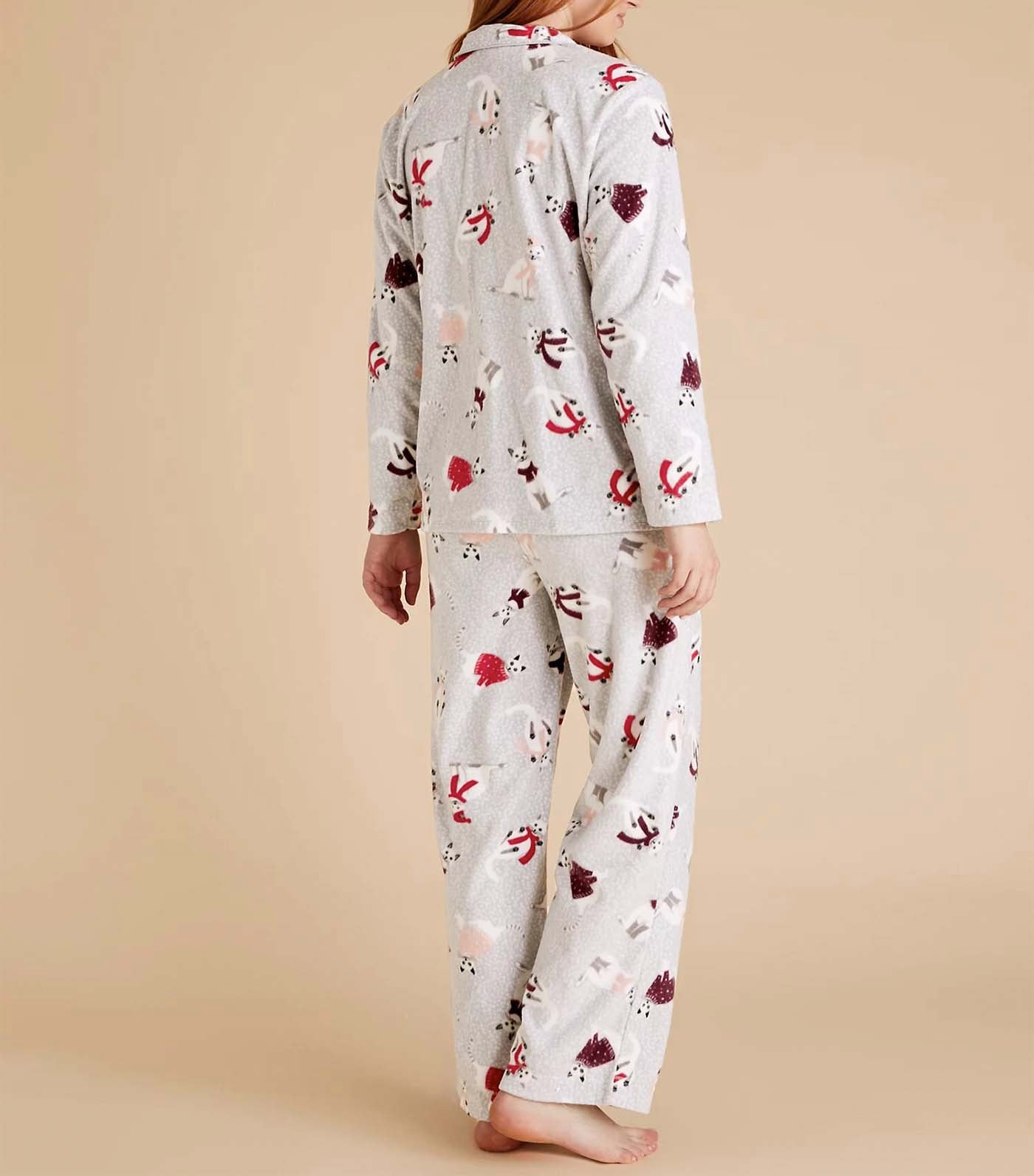 Fleece discount cat pyjamas