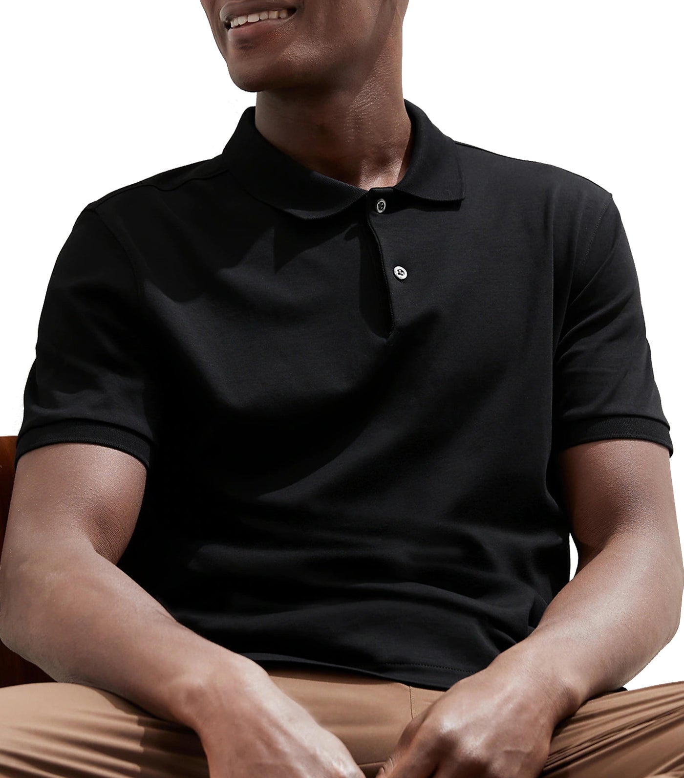 Luxury-Touch Performance Polo Black