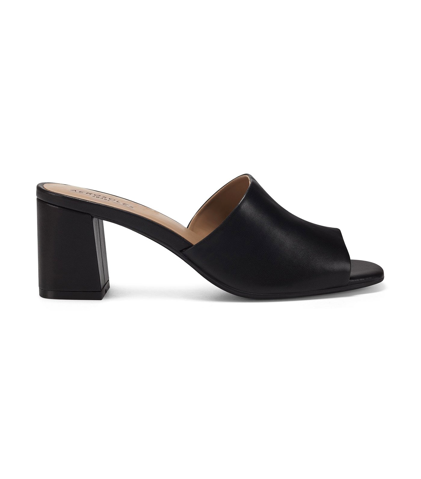 Aware Entrée Heeled Mules Black