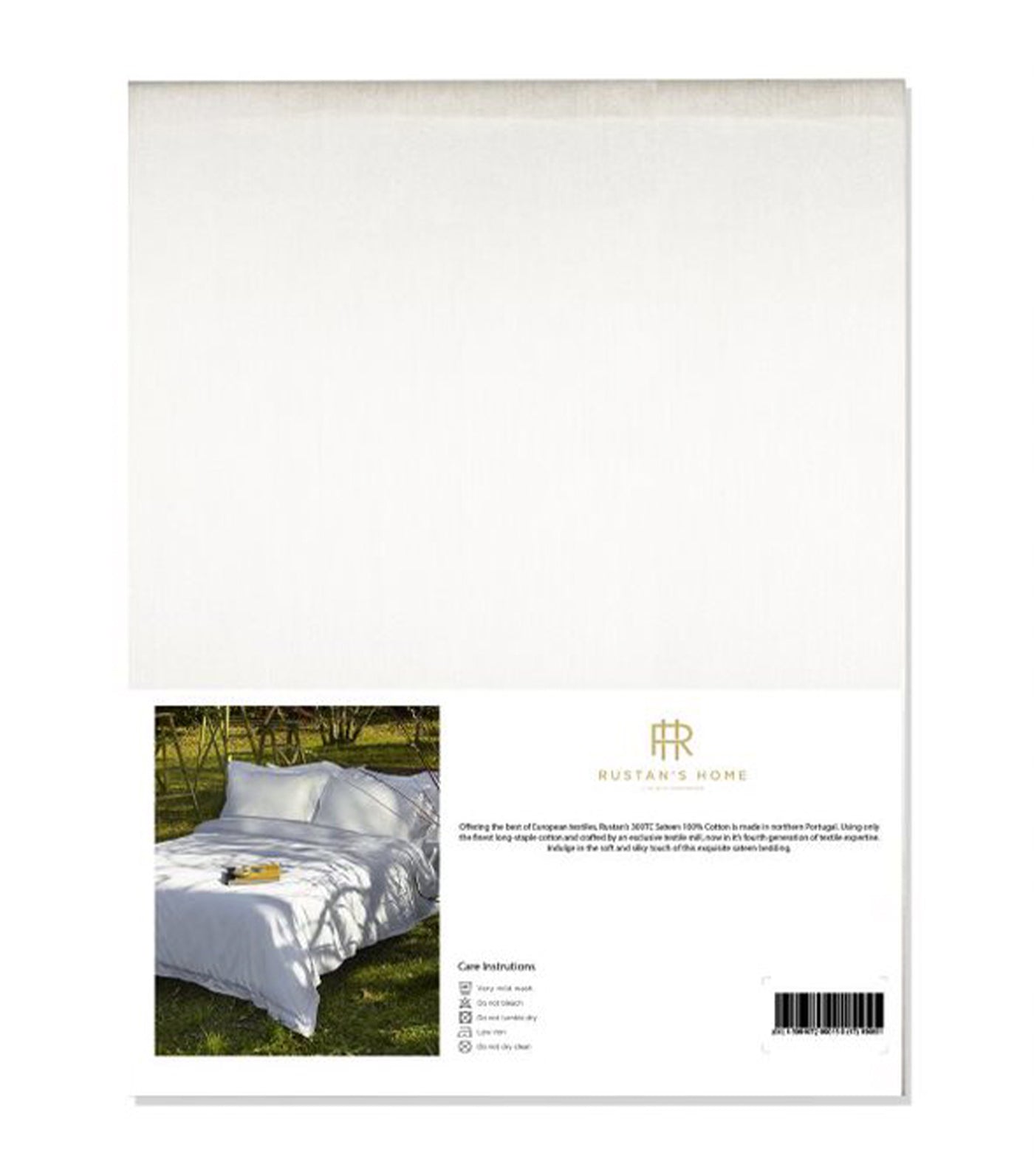 Rustan's Home 300TC Cotton Sateen Fitted Sheet - White