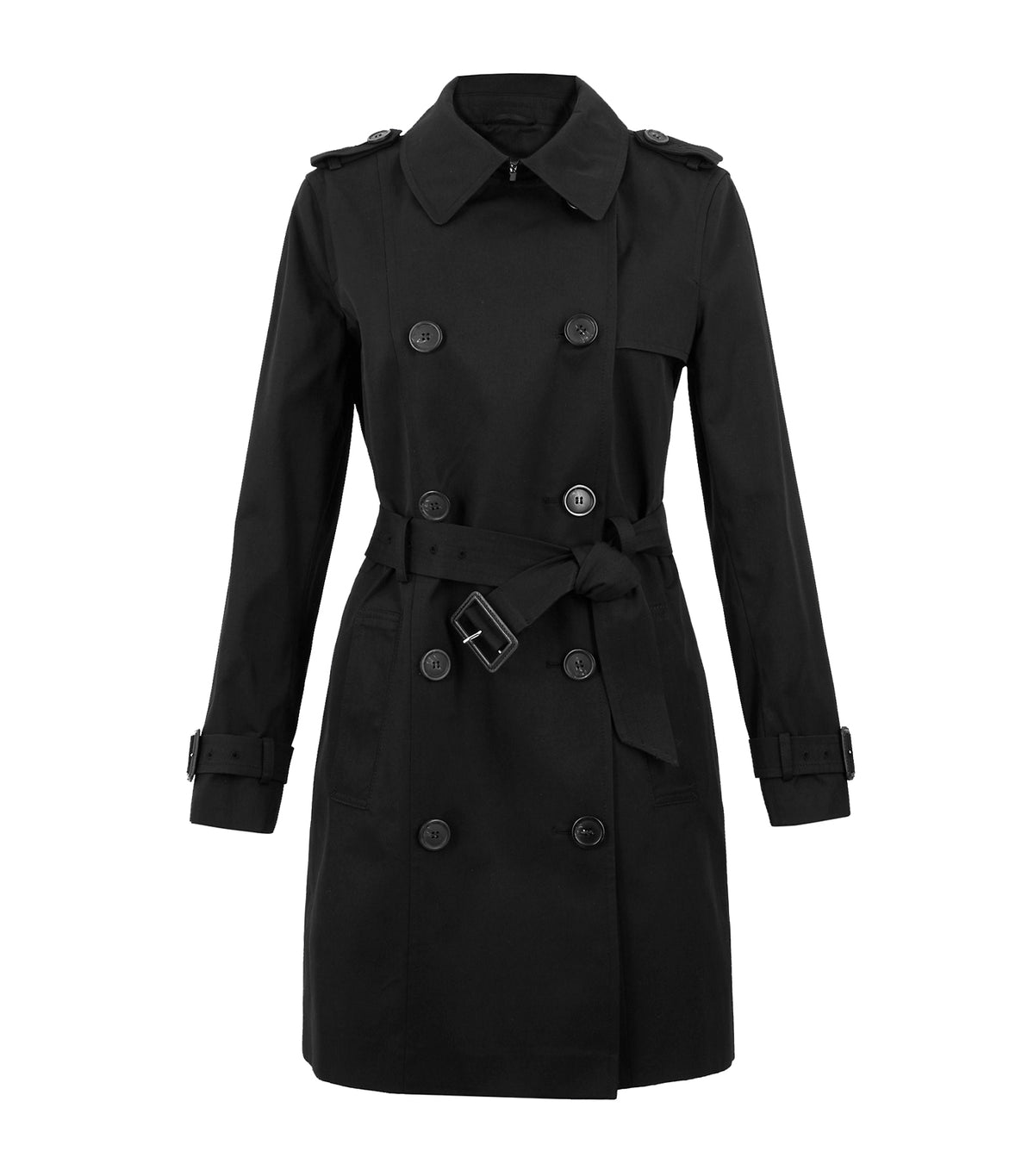 Marks & Spencer Petite Double Breasted Coat Black | Rustan's