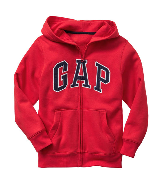 Kids Gap Logo Zip Hoodie - Pure Red V2