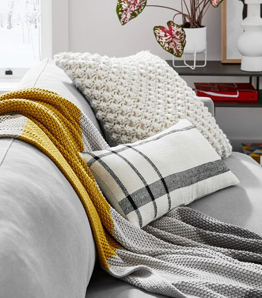 west elm Bobble Knit Pillow Cover