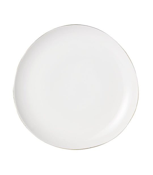 west elm Organic Shaped Dinnerware Collection - Gold Rimmed