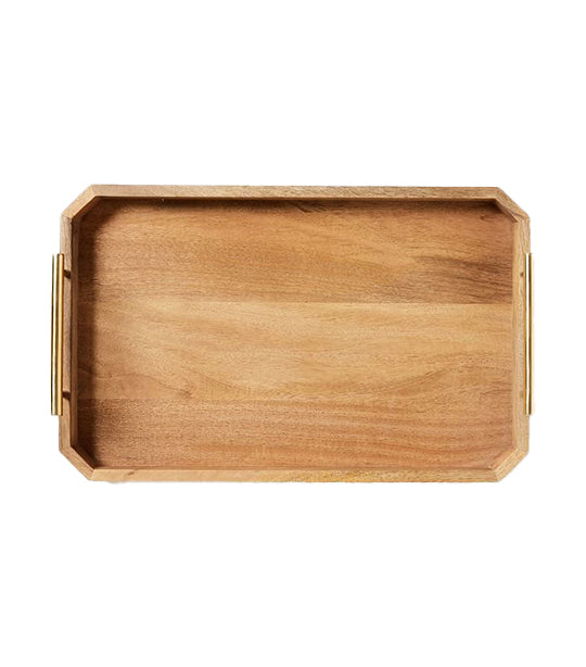 west elm Deco Handle Tray - Brass