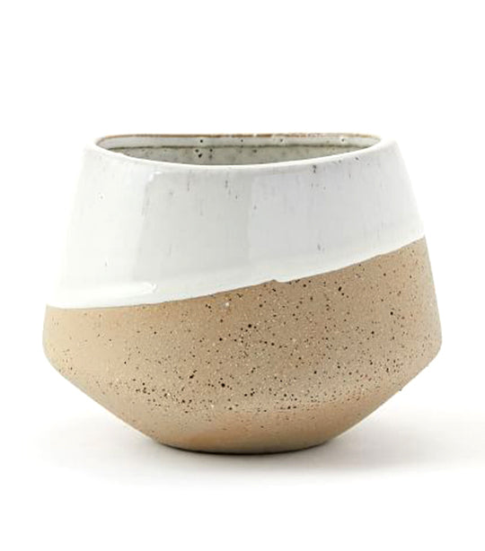 west elm Half-Dipped Stoneware Vases