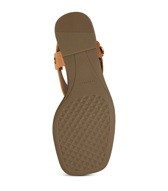 Carmina Thong Sandal Nude Leather
