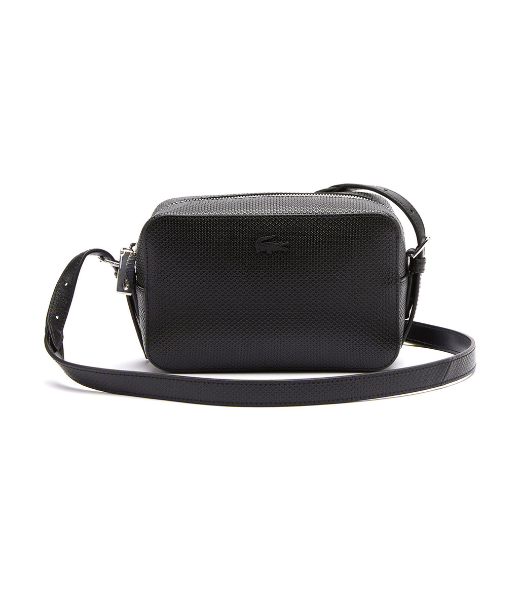 LACOSTE sac à épaule bandoulière Messenger Bag L Monogram Noir