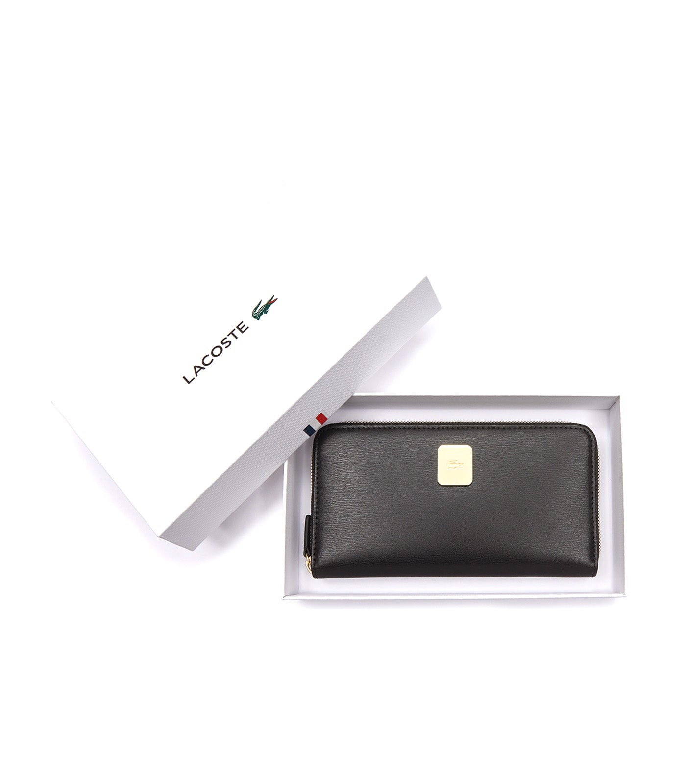 Women's Amelia Leather Large Zip Wallet Noir