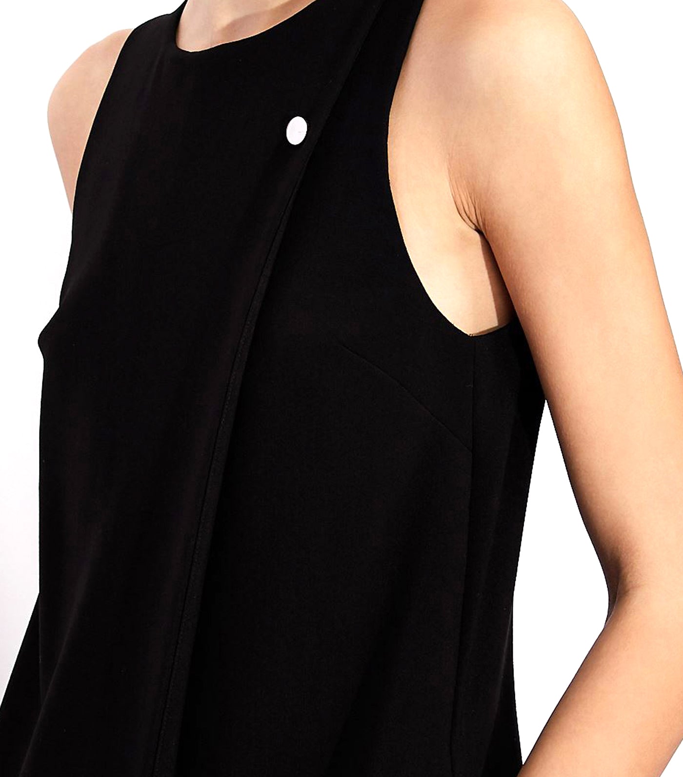 Armani Exchange Crepe Romper Black