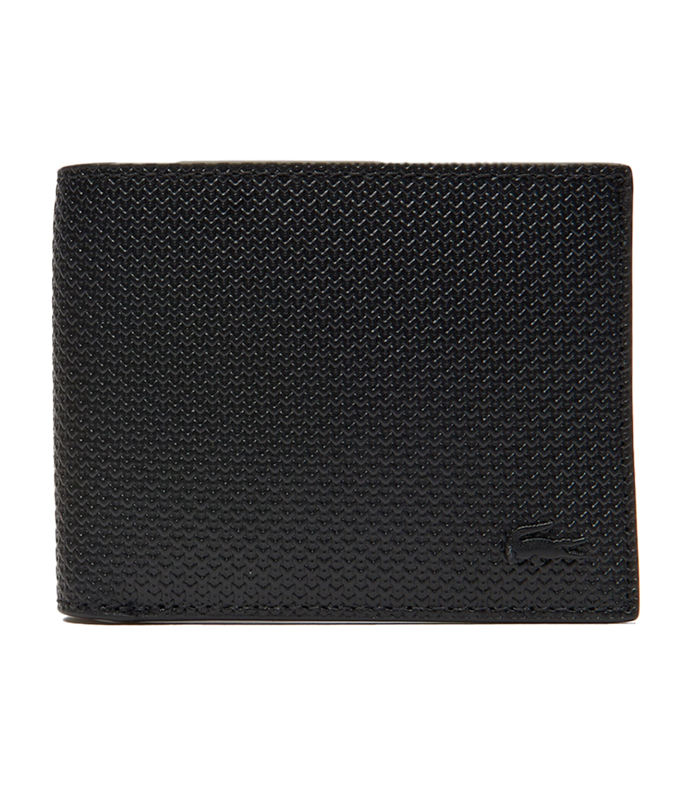 Men's Chantaco Piqué Leather 3 Card Wallet Noir