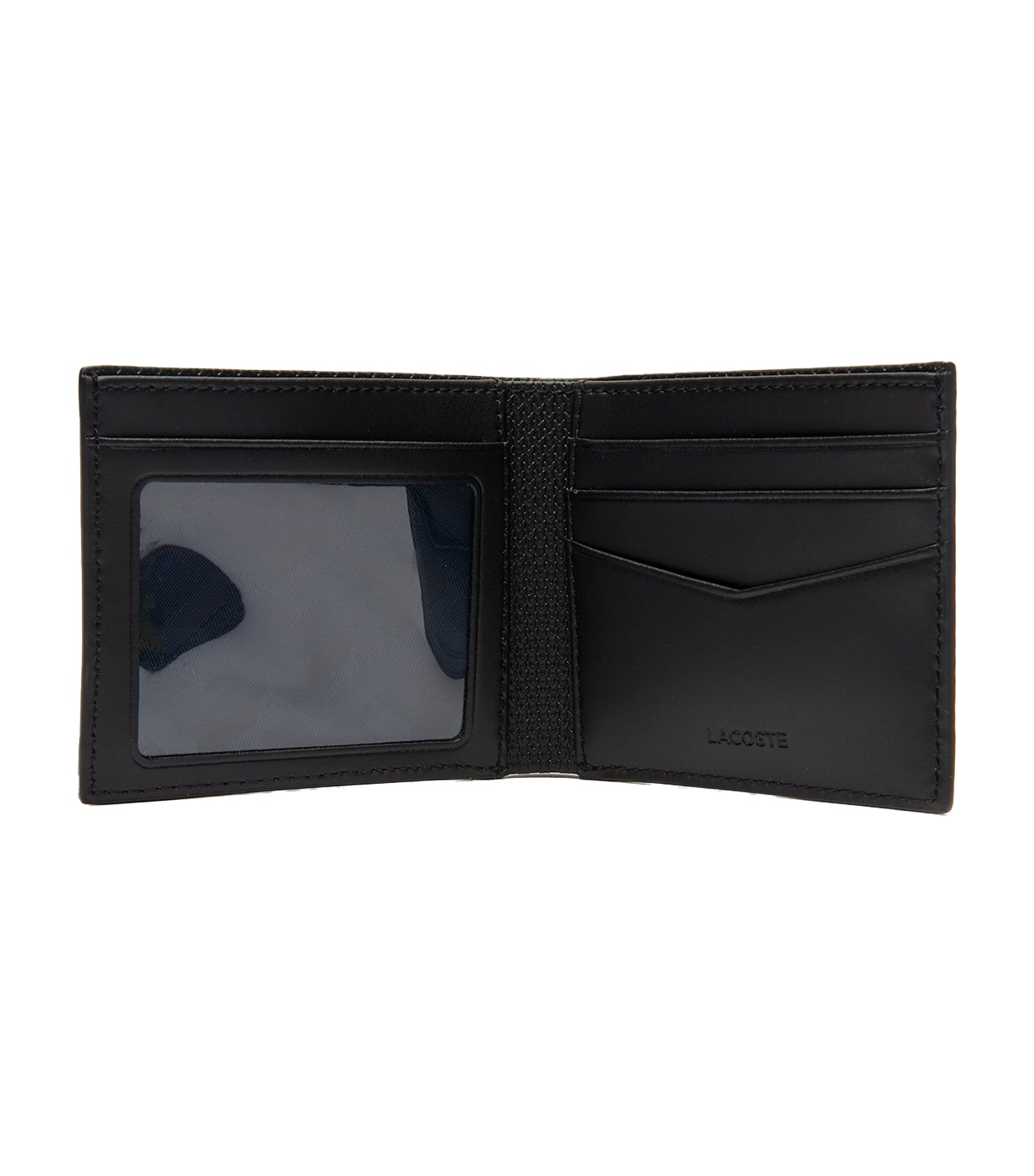 Men's Chantaco Piqué Leather 3 Card Wallet Noir