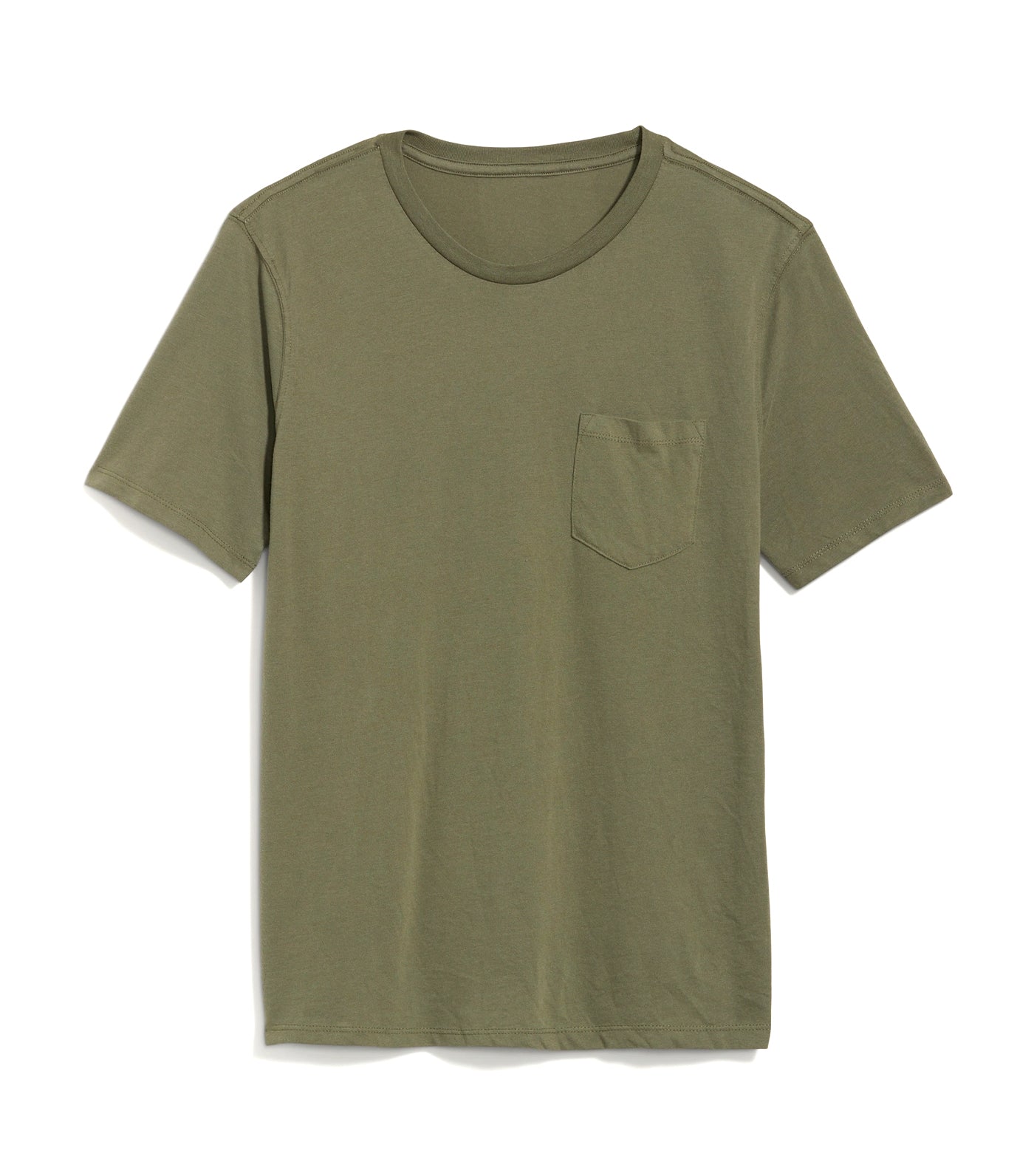 Soft-Washed Chest-Pocket Crew-Neck T-Shirt for Men Alpine Tundra