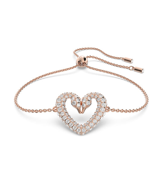Una Bracelet White Rose Gold-Tone Plated