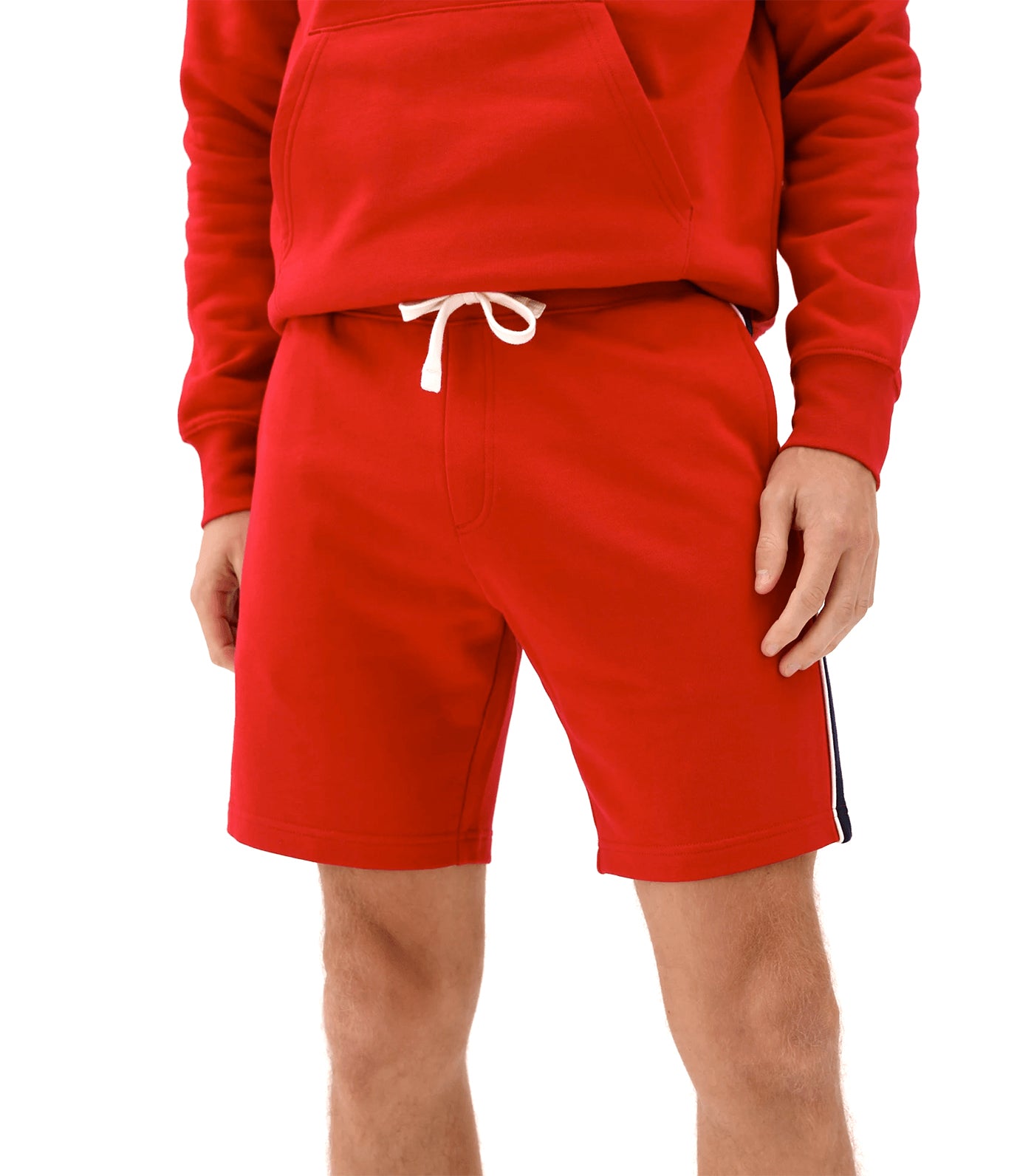Pure Cotton Jersey Shorts Red