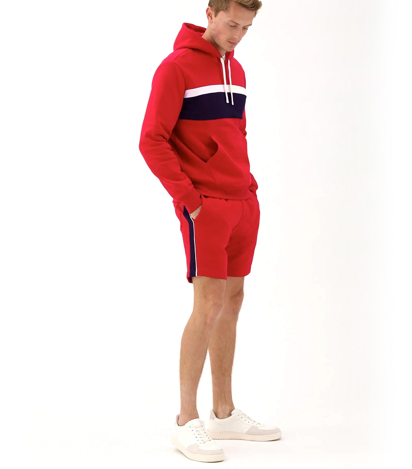 Pure Cotton Jersey Shorts Red