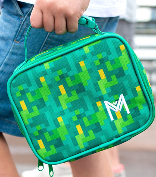 Mini Insulated Lunch Bag Pixels - Green