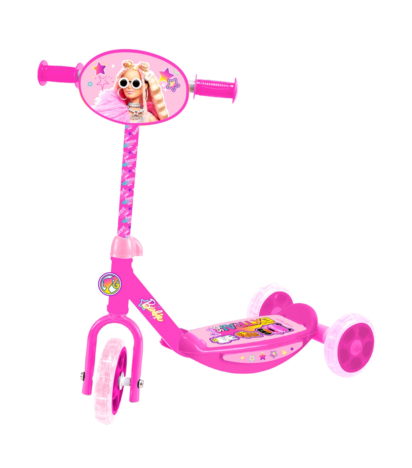 Barbie ride on deals scooter