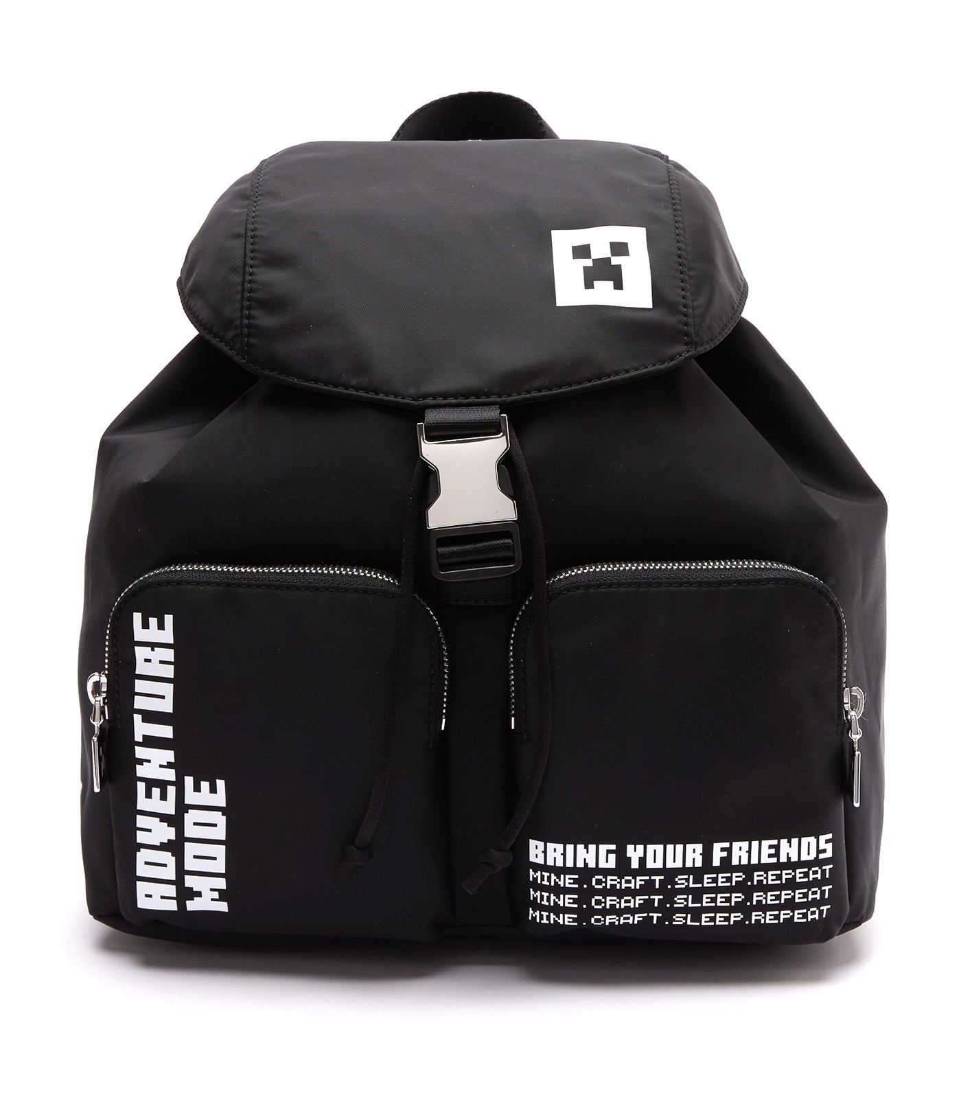 Nylon Backpack Noir Blanc