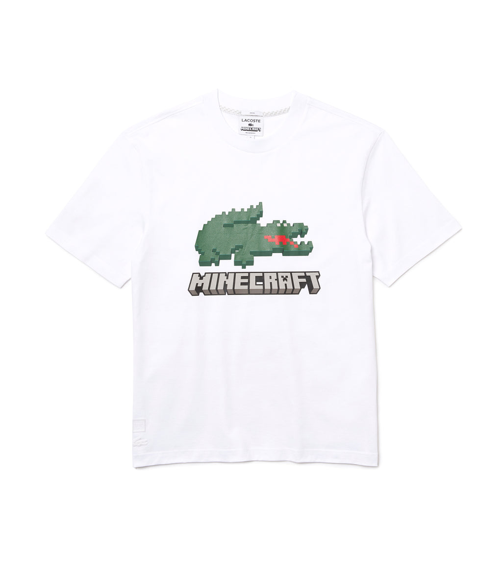 Men's Lacoste x Minecraft Loose Fit Organic Cotton T-Shirt