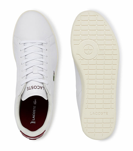 Men's Carnaby Leather Accent Heel Sneakers White/Burgundy