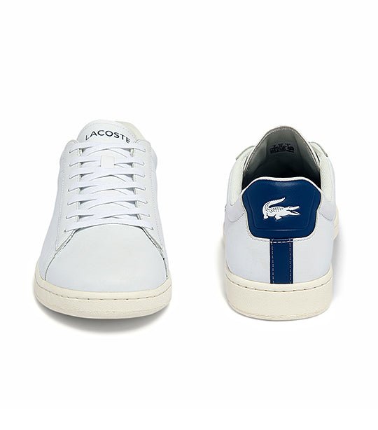 Men's Carnaby Leather Accent Heel Sneakers White/Dark Blue