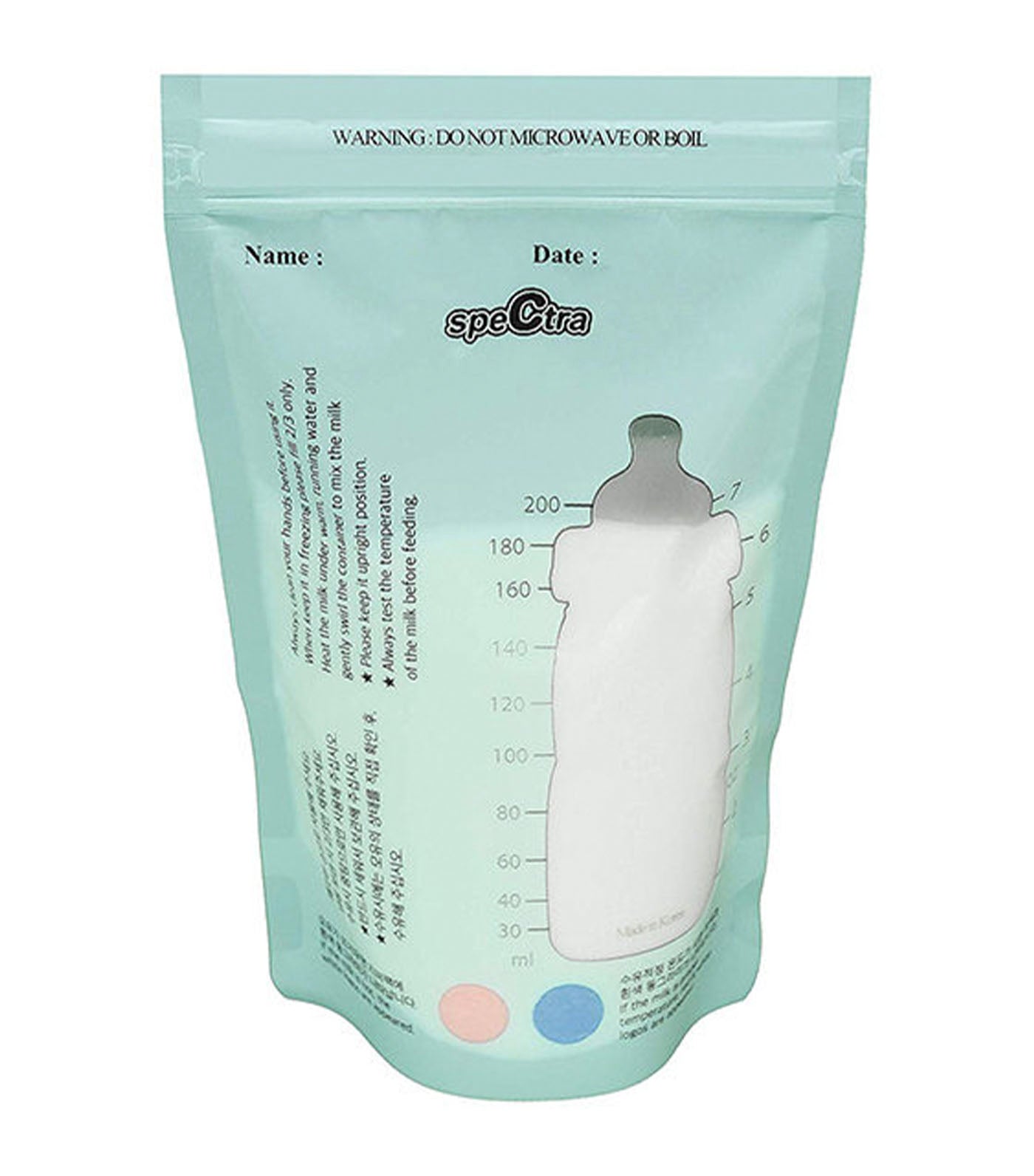 Disposable Breast Milk Bag with Temp Sensor 30s