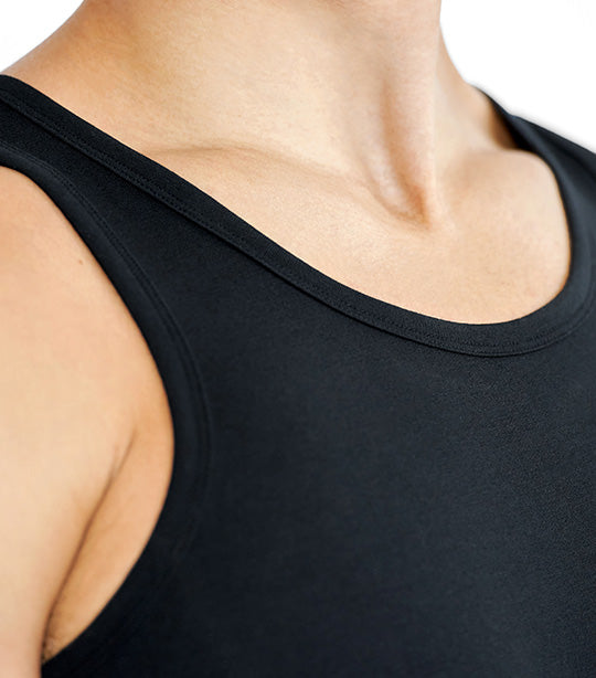 Men's grey ribbed tank top made of organic cotton - Bread & Boxers