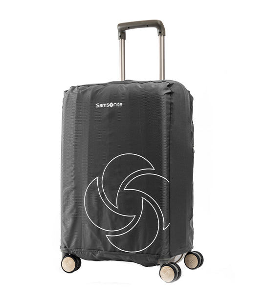 Foldable Luggage Cover Black Medium