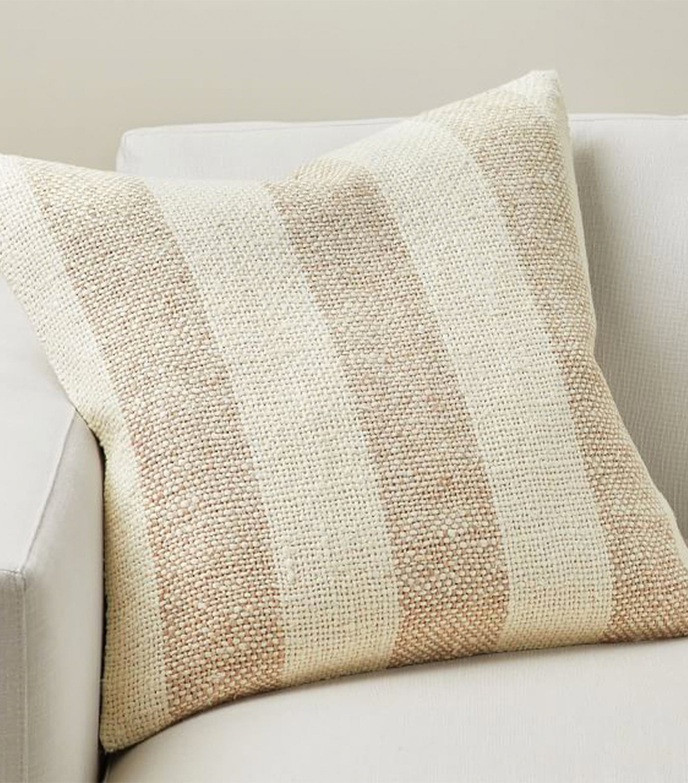 Pottery Barn Faye Textured Striped Pillow Cover