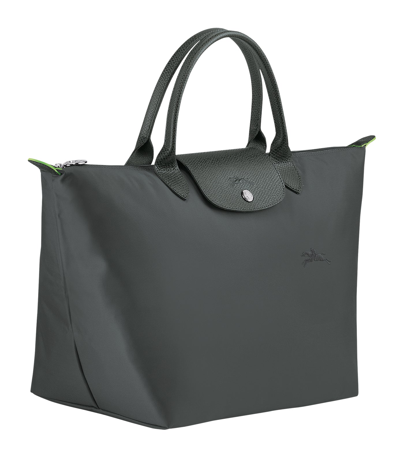 Le Pliage Green Top Handle Bag M Graphite