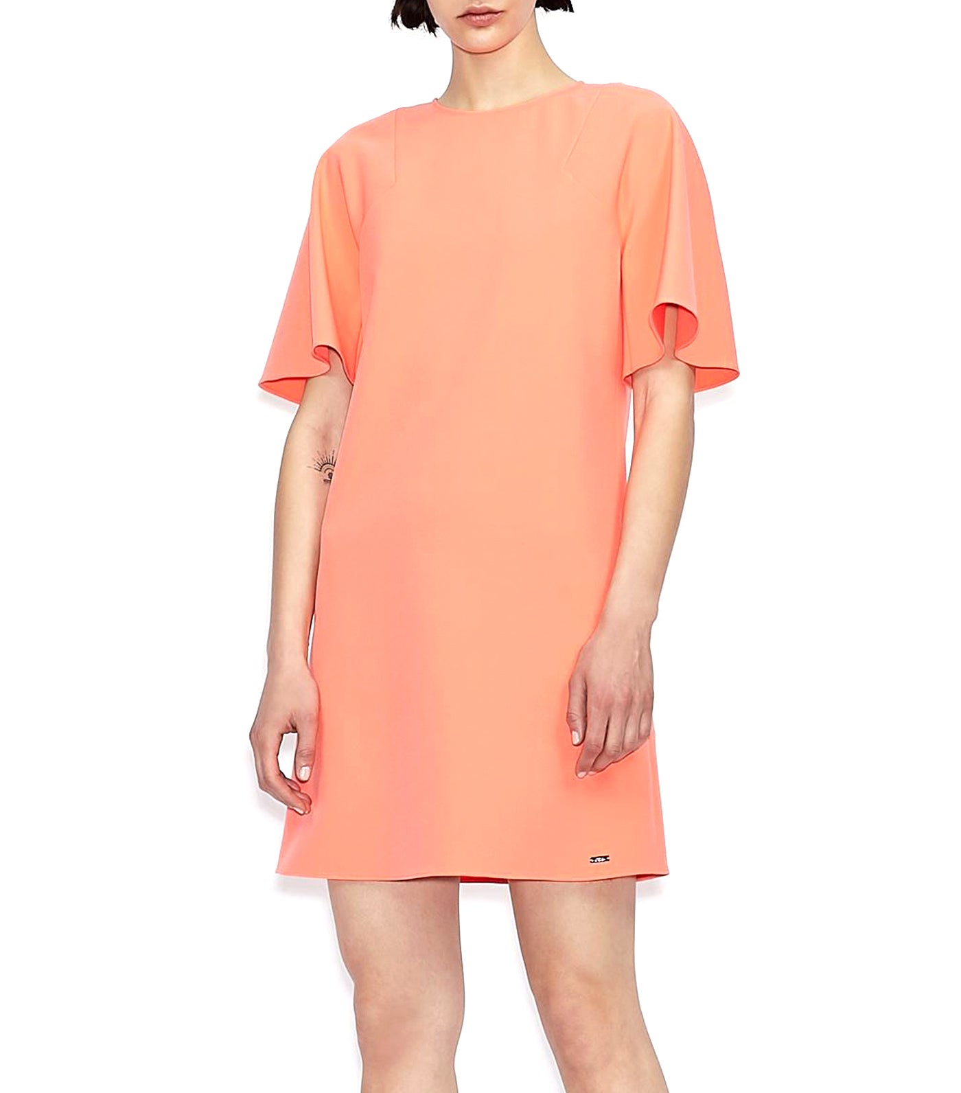 Armani Exchange Women s Short Dress Orange Sorbet