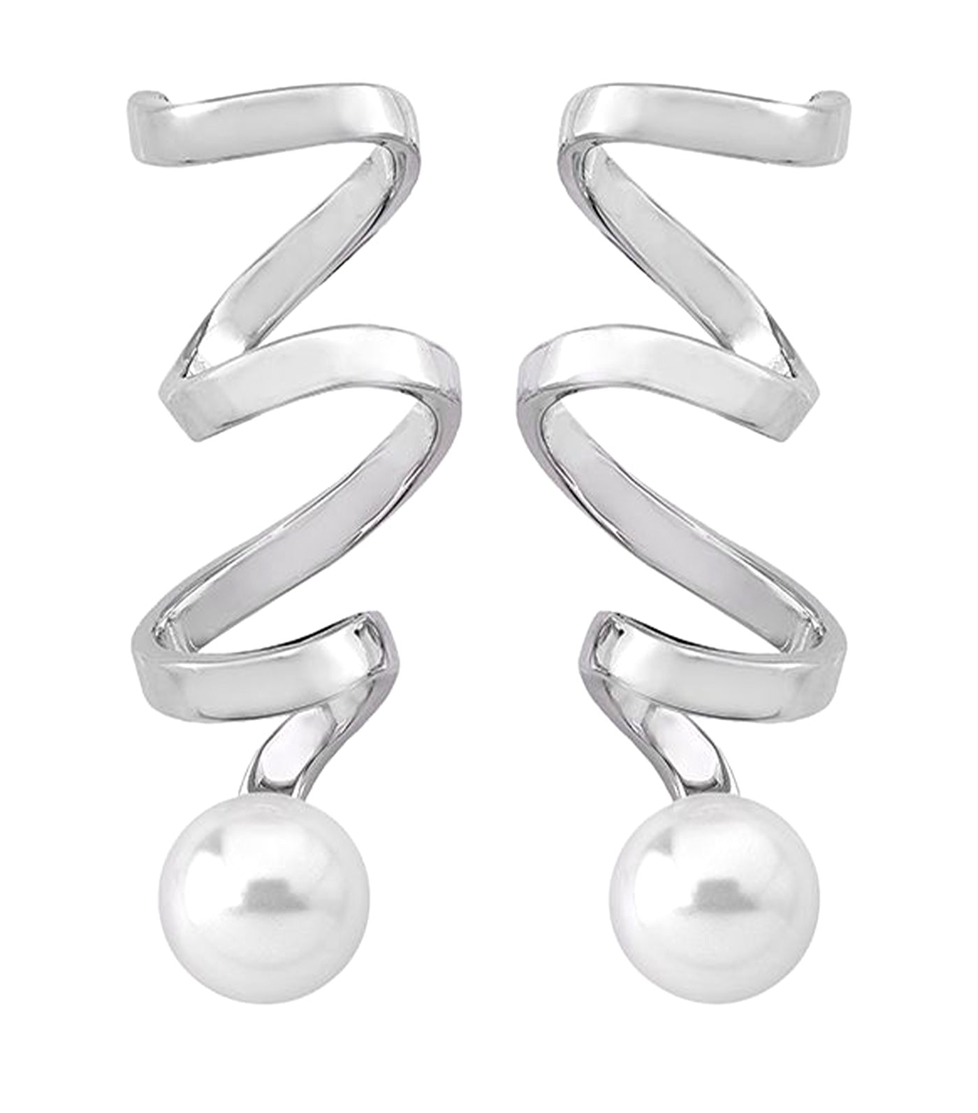 Cotillon Earrings Silver/White