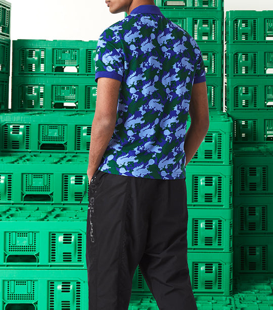 Unisex Classic Fit Organic Cotton Polo Cosmic/Forest Green/Ethereal