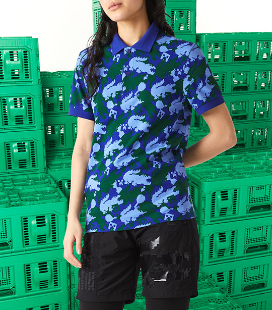 Unisex Classic Fit Organic Cotton Polo Cosmic/Forest Green/Ethereal