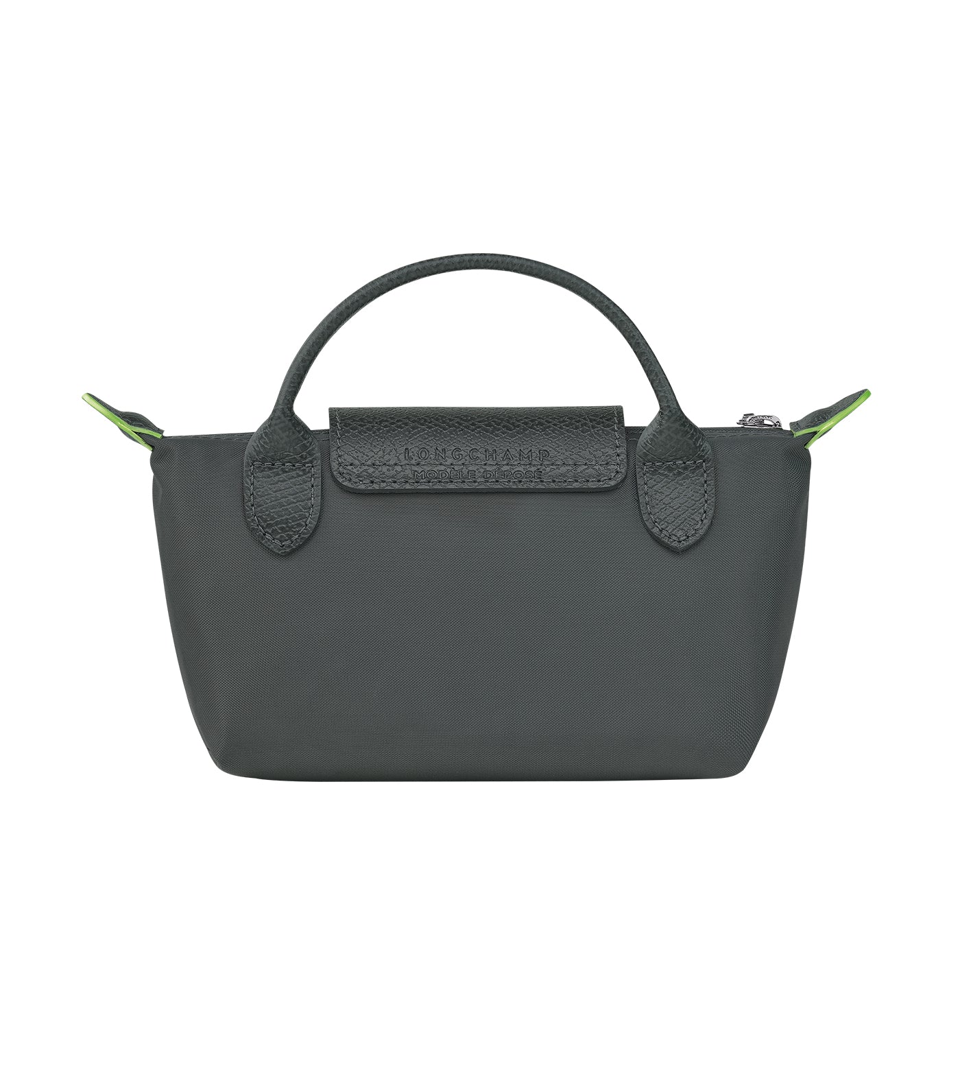 Le Pliage Green Pouch with Handle Graphite