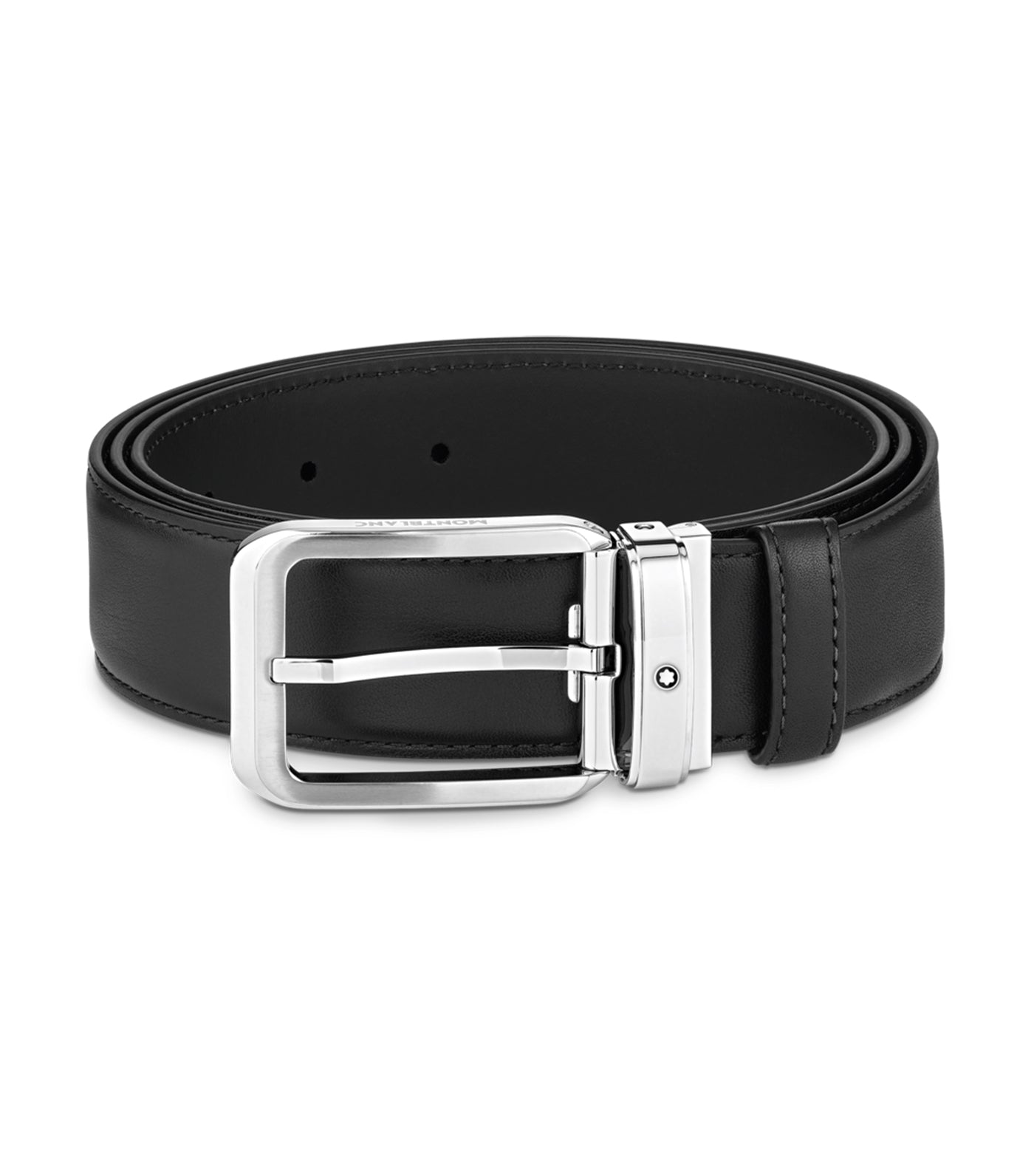  Montblanc 35mm Leather Belt Black 