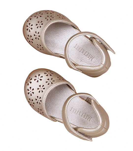 Sutton Toddlers Ballet Flats for Girls - Gold