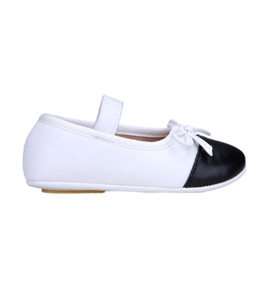 Tai Marry Janes for Toddlers and Kids - White and Black