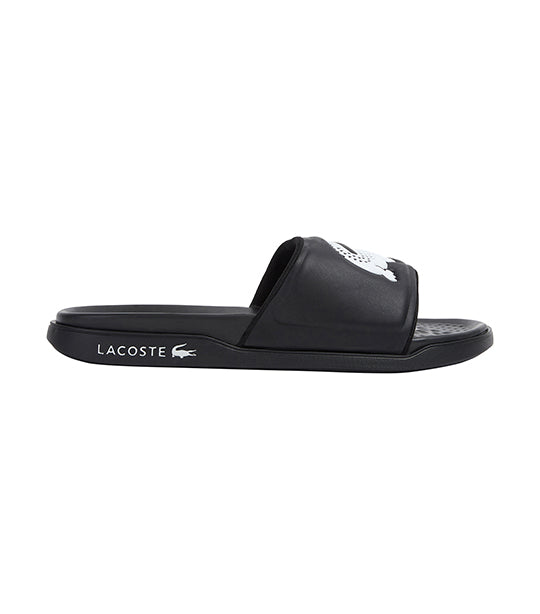 Lacoste Men s Croco Dualiste Slides Black White Rustan s