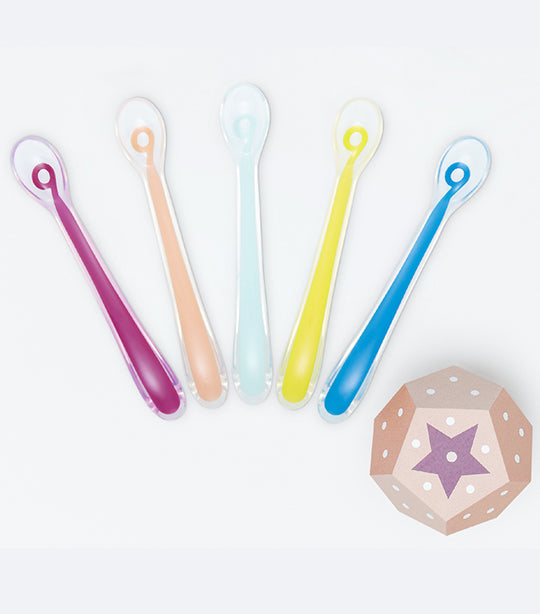 5-Pack 1st Stage Silicone Spoons