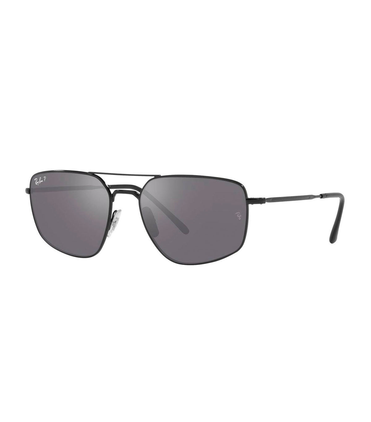 Ray-Ban Highstreet RB3666/002/K3 Polarized Black/Silver | Rustan's