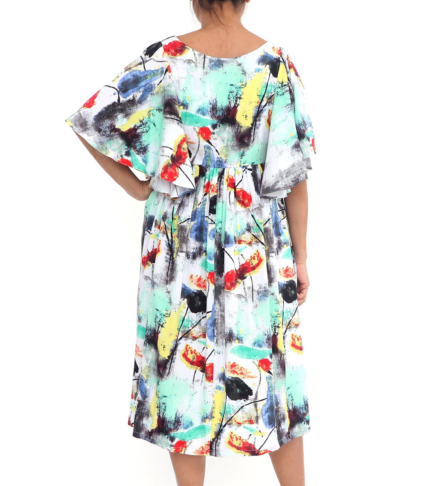 Ally Housedress Abstract Print Multi