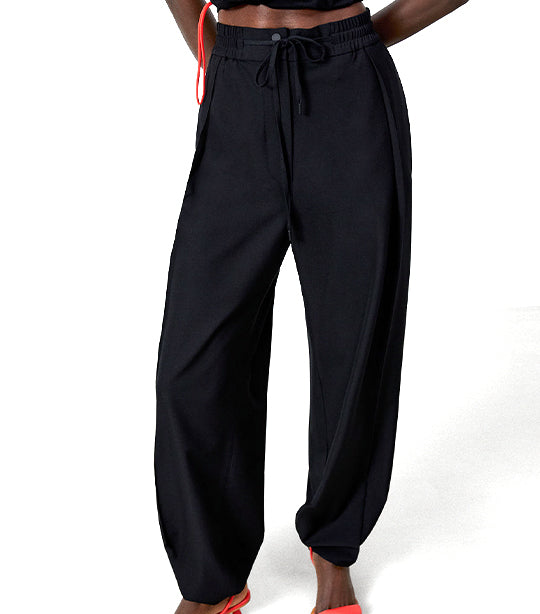Recycled Polyester Jogger Trousers Black