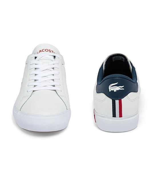 Lacoste men's powercourt leather trainers Clearance