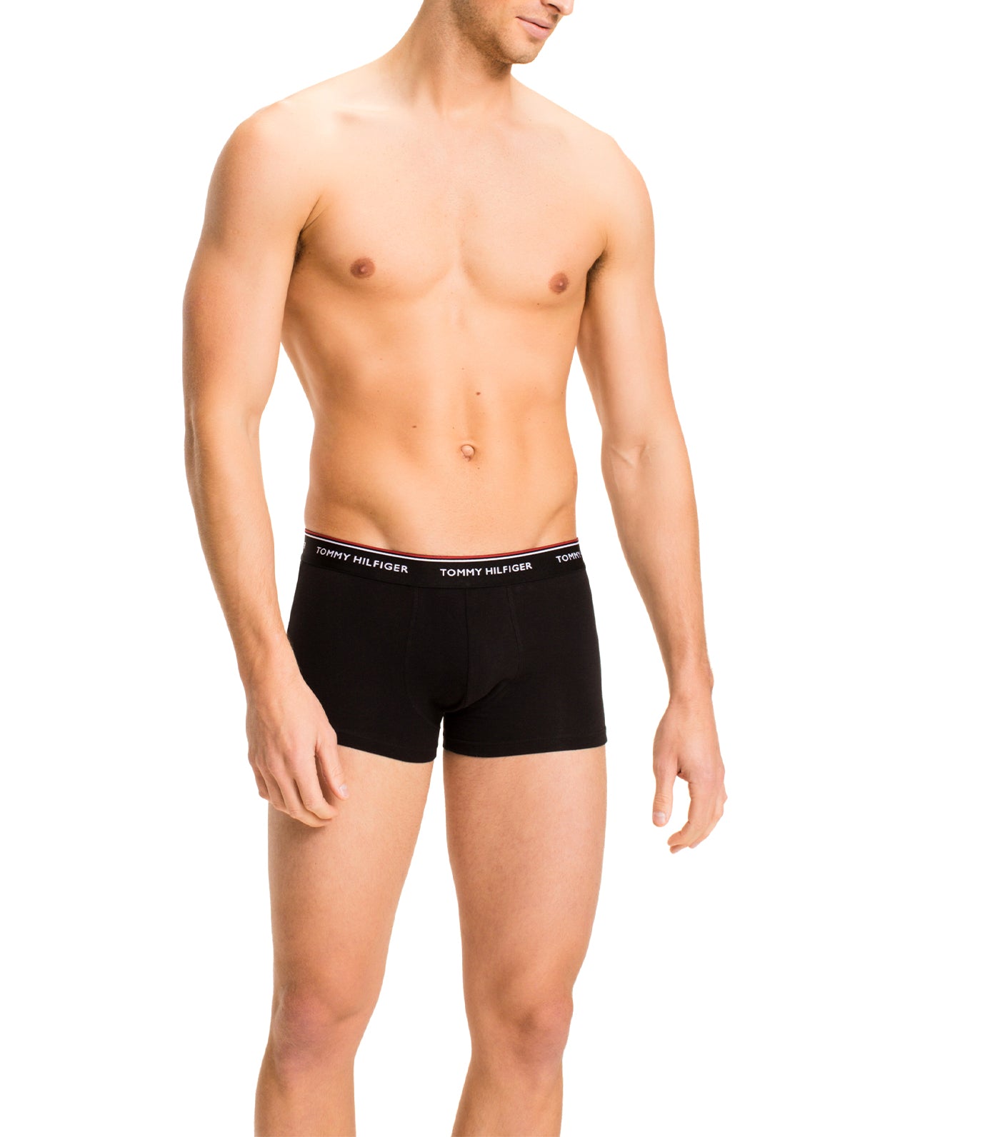 Low Rise Trunks 3 Pack Black/Gray Heather/White