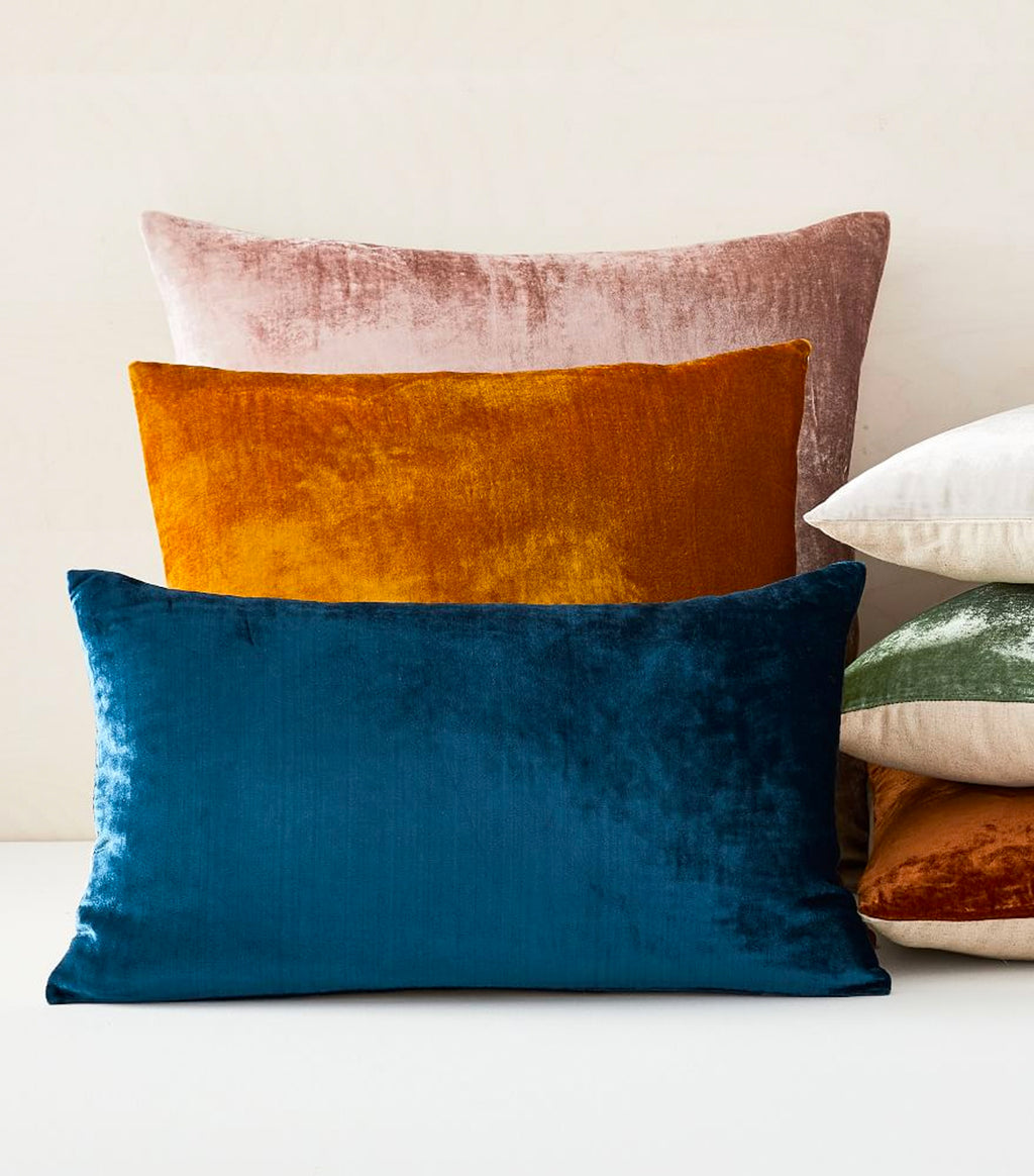 west elm Lush Velvet Lumbar Pillow Covers Rustan's