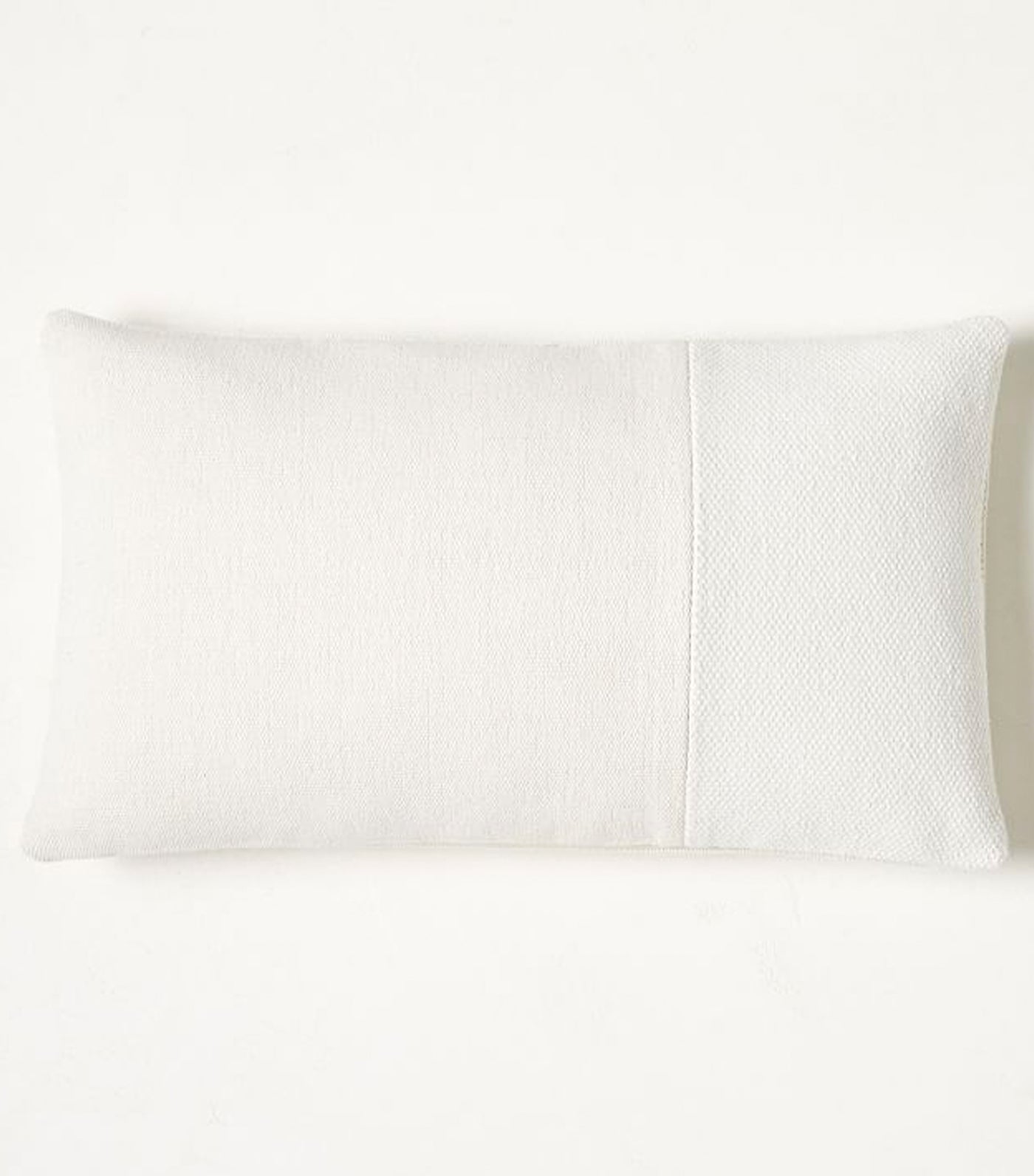 west elm Cotton Canvas Lumbar Pillow Cover - White