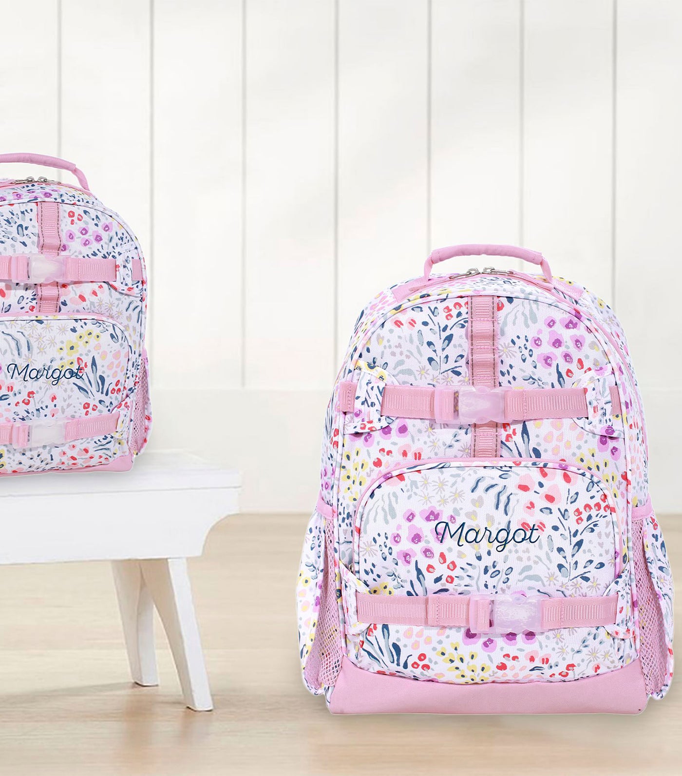 Pottery Barn Kids Mackenzie Recycled Large Backpack Pink Field